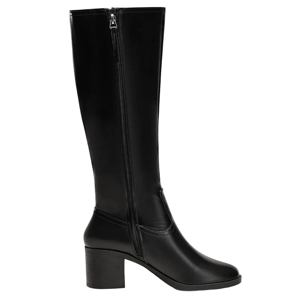Coutgo Womens Knee High Boots, Black - Size 8.5