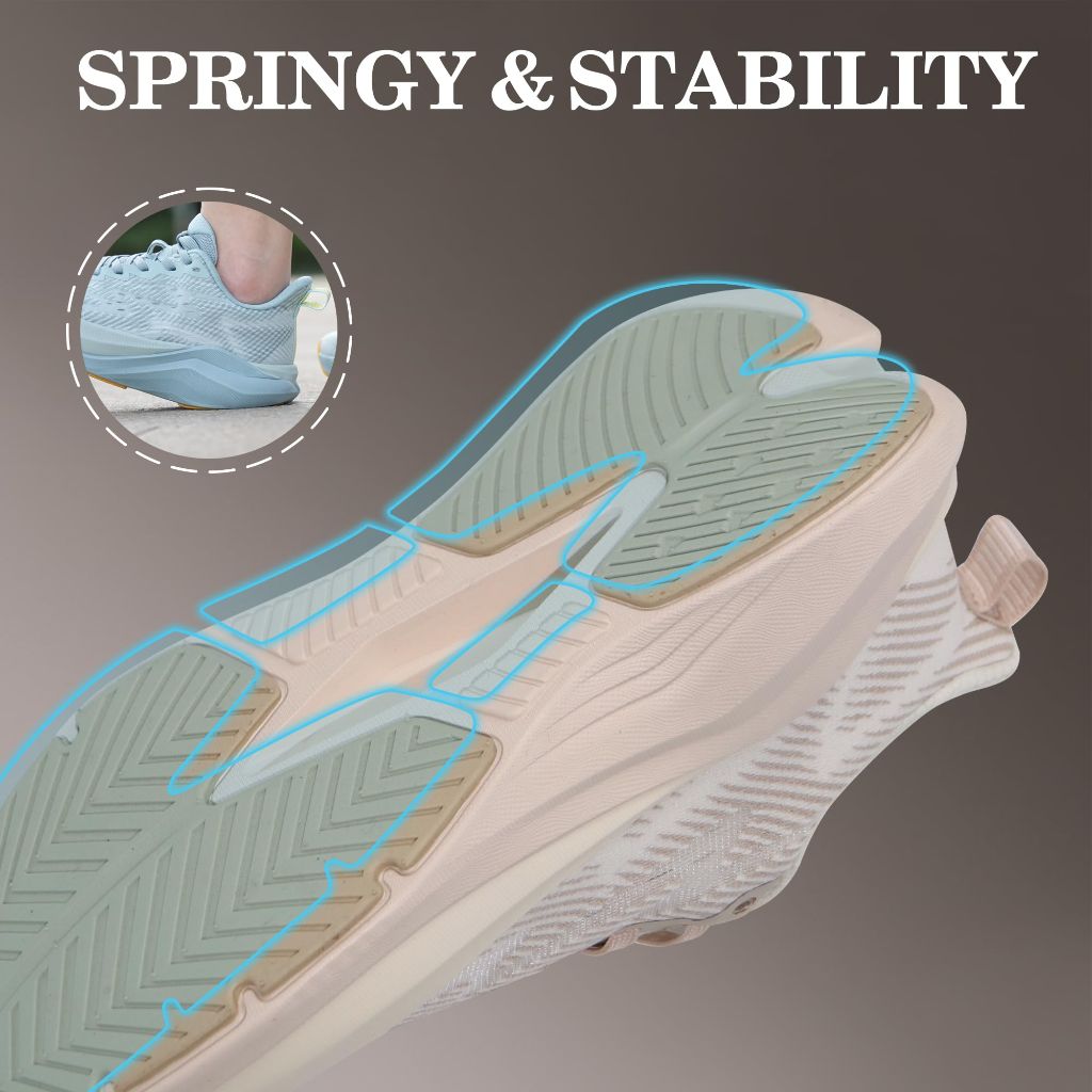 Hawkwell Men's Cloud Zero Active Nursing Shoes Cushion Breathable Tennis Walking Running Workout Shoes Non Slip Medical Work Sneakers,Knit Beige,11 M US