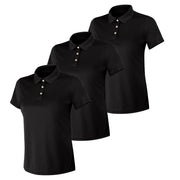 Hanes Women's Sport Performance Polo, Moisture-Wicking Performance Polo Shirt, 40+ UPF Protection, 1 pack