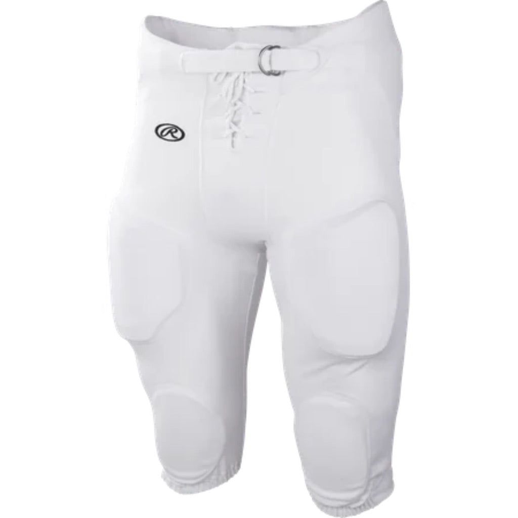 Rawlings Adult Game/Practice Football Pants  White  Large