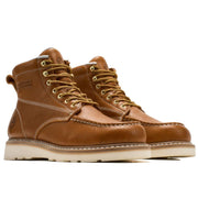 Sz. 9.5, SUREWAY Men's 6" Wedge Steel Toe Work Boots - Tobacco