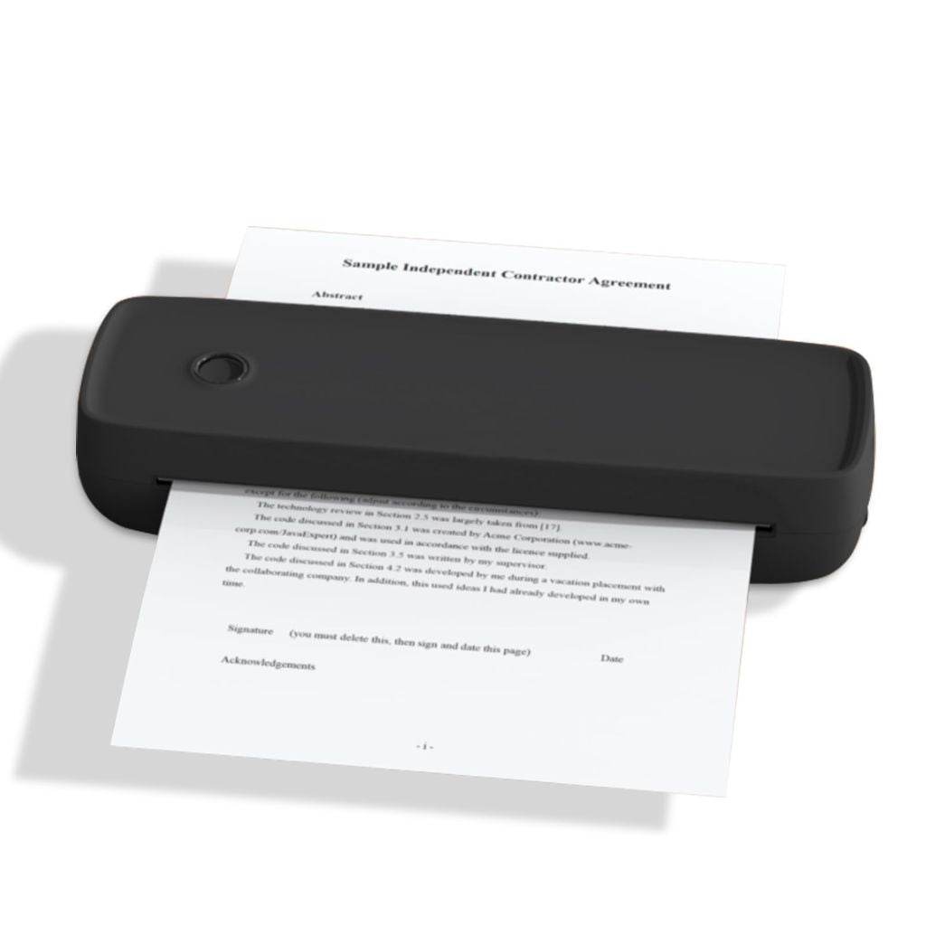 GUTHERREN Portable Thermal Printer,(Black)