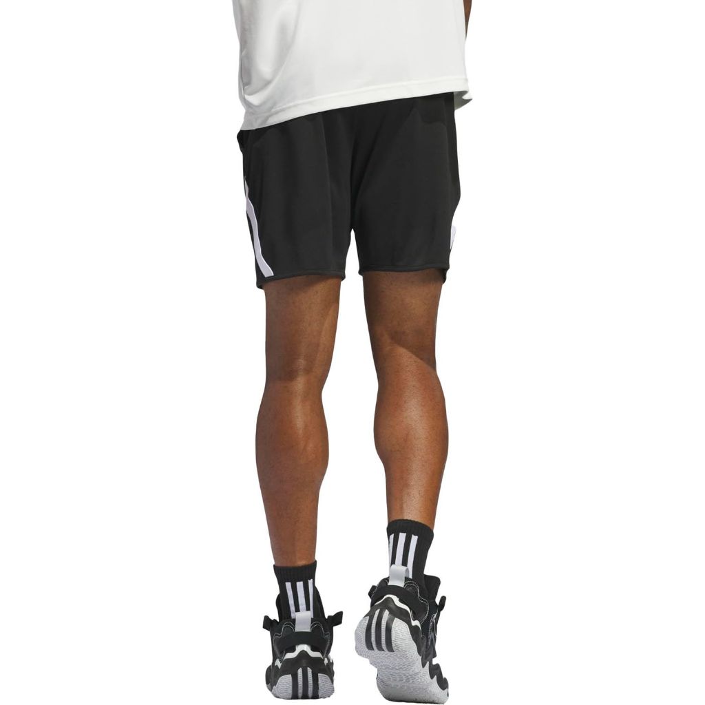 Adidas Men's Pro Block Shorts, Maroon/Cloud White, XX-Large 5 Inch Inseam
