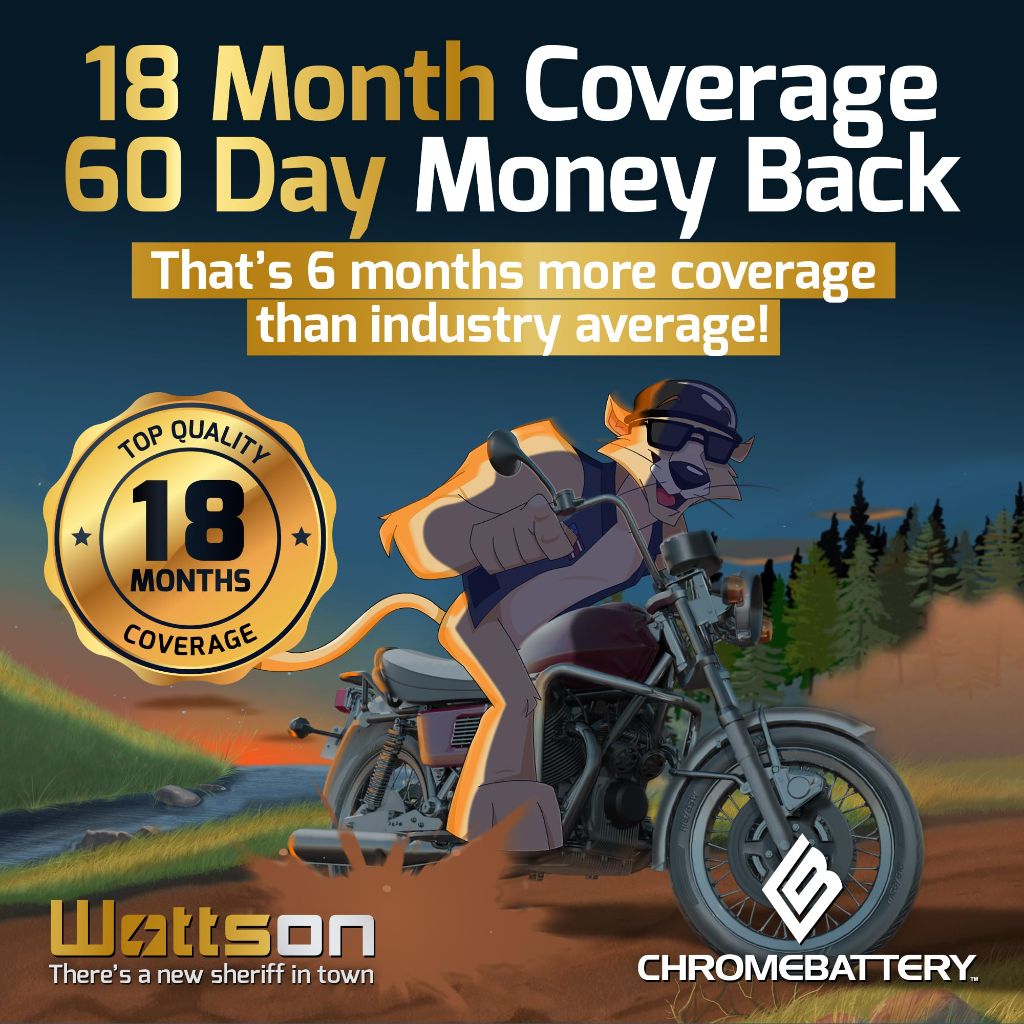 CB CHROMEBATTERY 6V 4.5Ah SLA Battery – F1 Spade Terminal – Sealed Lead Acid Backup Battery