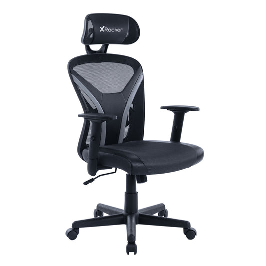 X Rocker Voyage Mesh Gaming Chair  Black  24.8 X 25 X 41.92-45.66