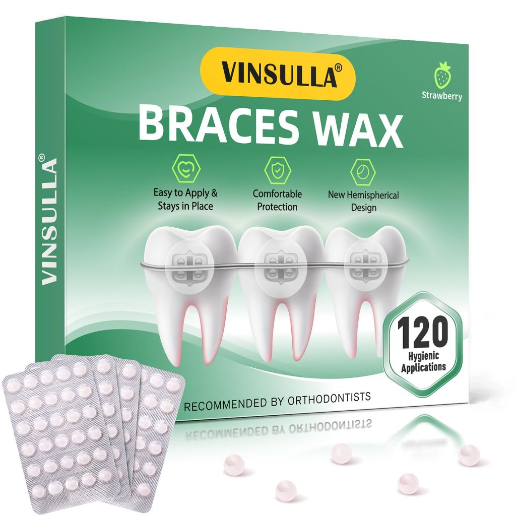 VINSULLA Orthodontic Wax for Braces Wax 120 Individual | Strawberry