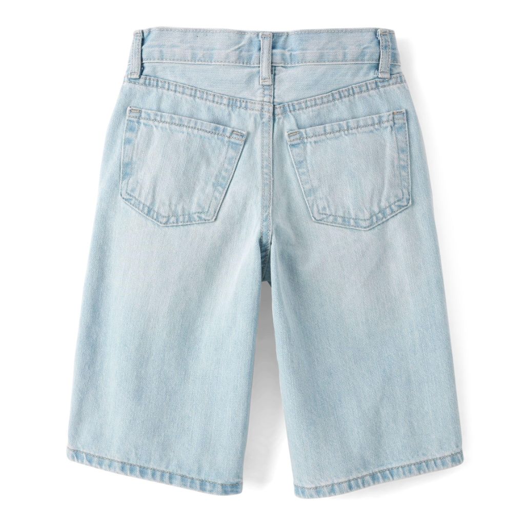 SZ 6, The Children's Place, Girls, Denim Midi Shorts, Maddie Wash