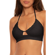 SZ DD, BECCA by Rebecca Virtue Color Code Core - Women's Bikini Top, Black