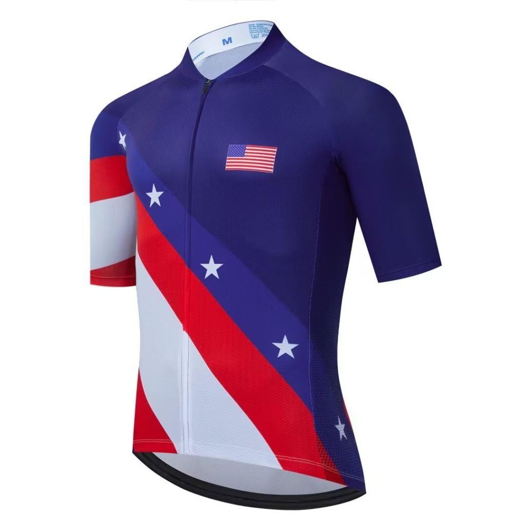 Bikingbros Men's Cycling Jersey - Polyester Black Cycling Shirt