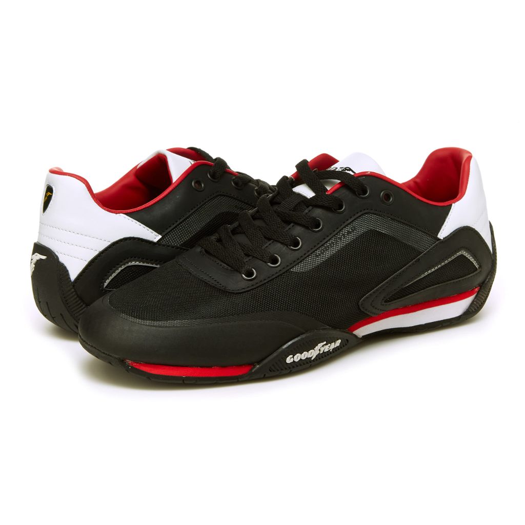 Goodyear Overdrive Racing Sneaker for Men, Black/Red/White/Size: 10.5