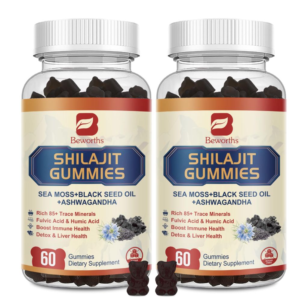 2Pack Shilajit Resin Gummies, 10000mg - 60 gummies
