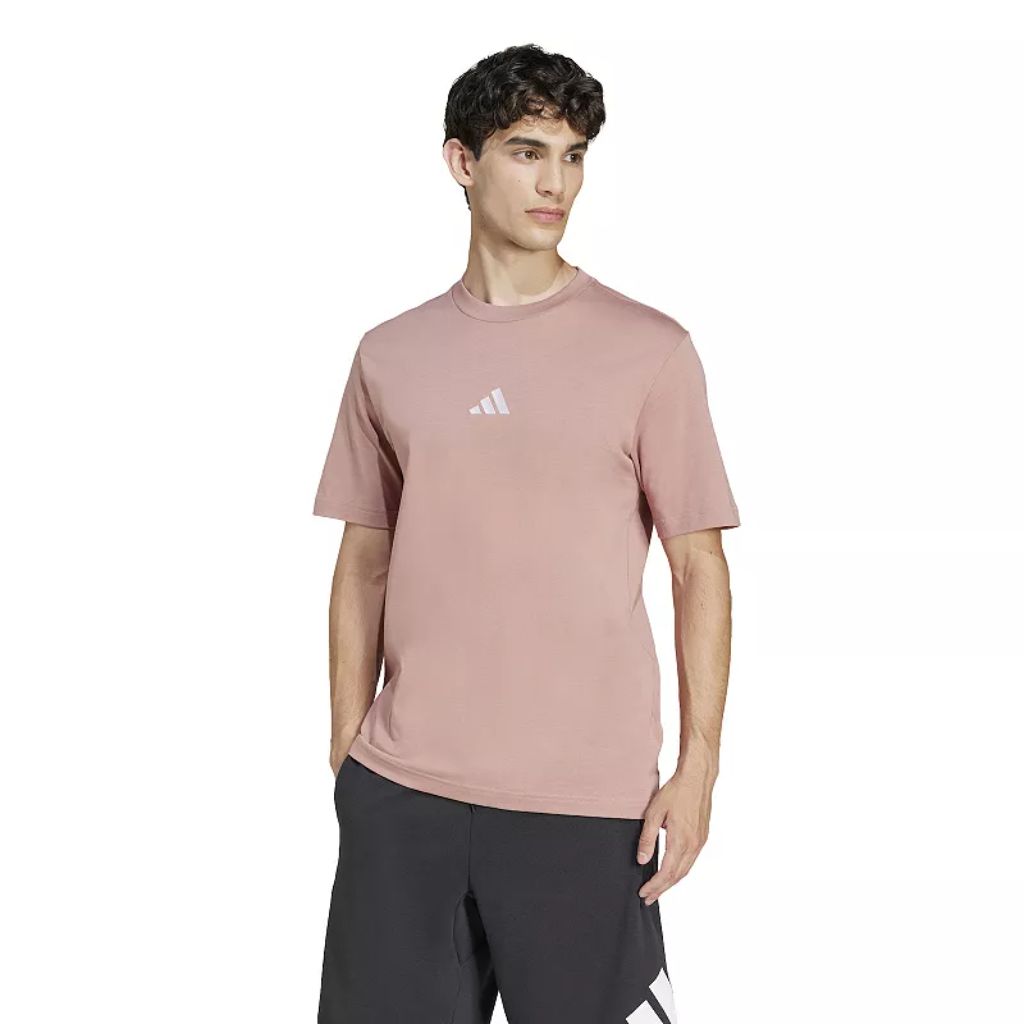 adidas Essential Men's Single Jersey Sportswear T-Shirt - Warm Clay, Size Medium