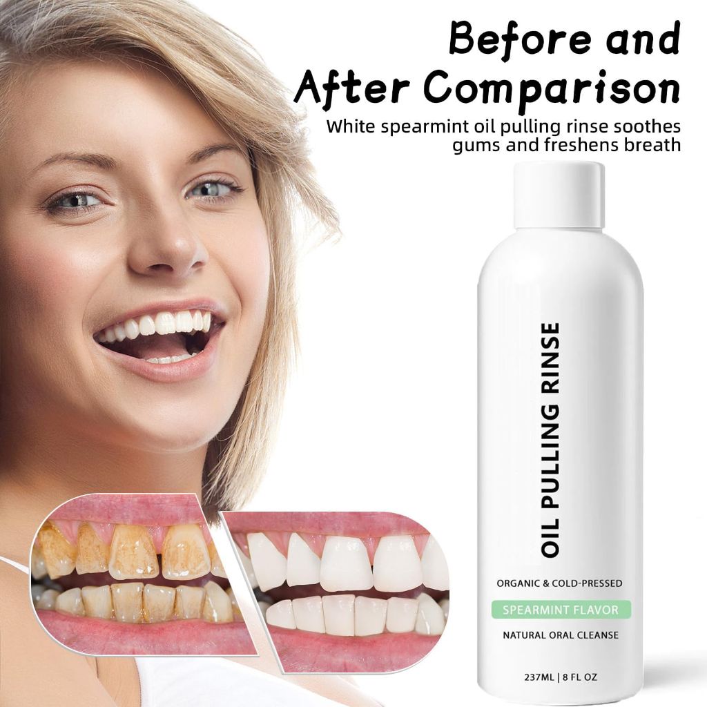 Spearmint Oil Pulling Rinse - 8oz