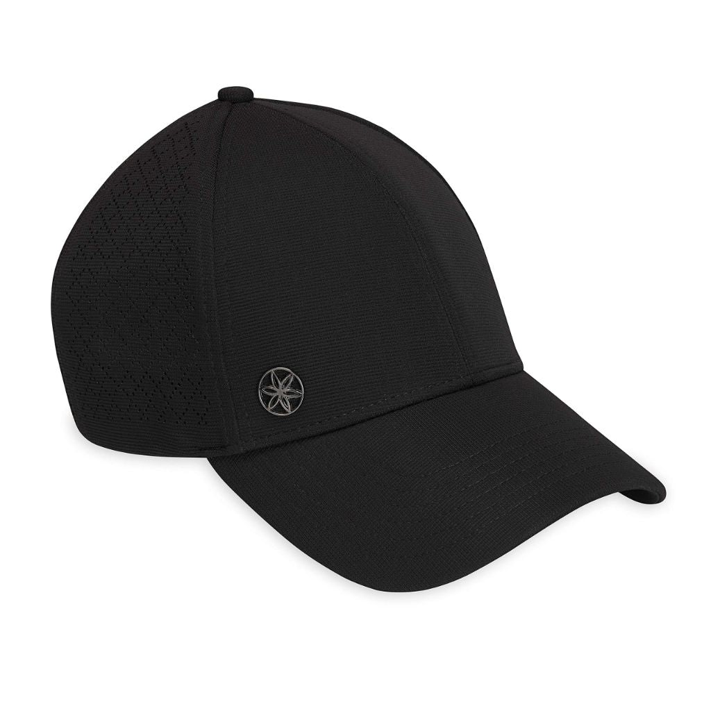 Gaiam Wander Breathable Geo Black Hat - Cute Women's Baseball Hat for Summer, black One size