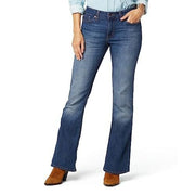 Levi Strauss Signature Gold Women's True Boot Jean Mid-Rise Stretch Denim (Standard and Plus), Golden Star, 18