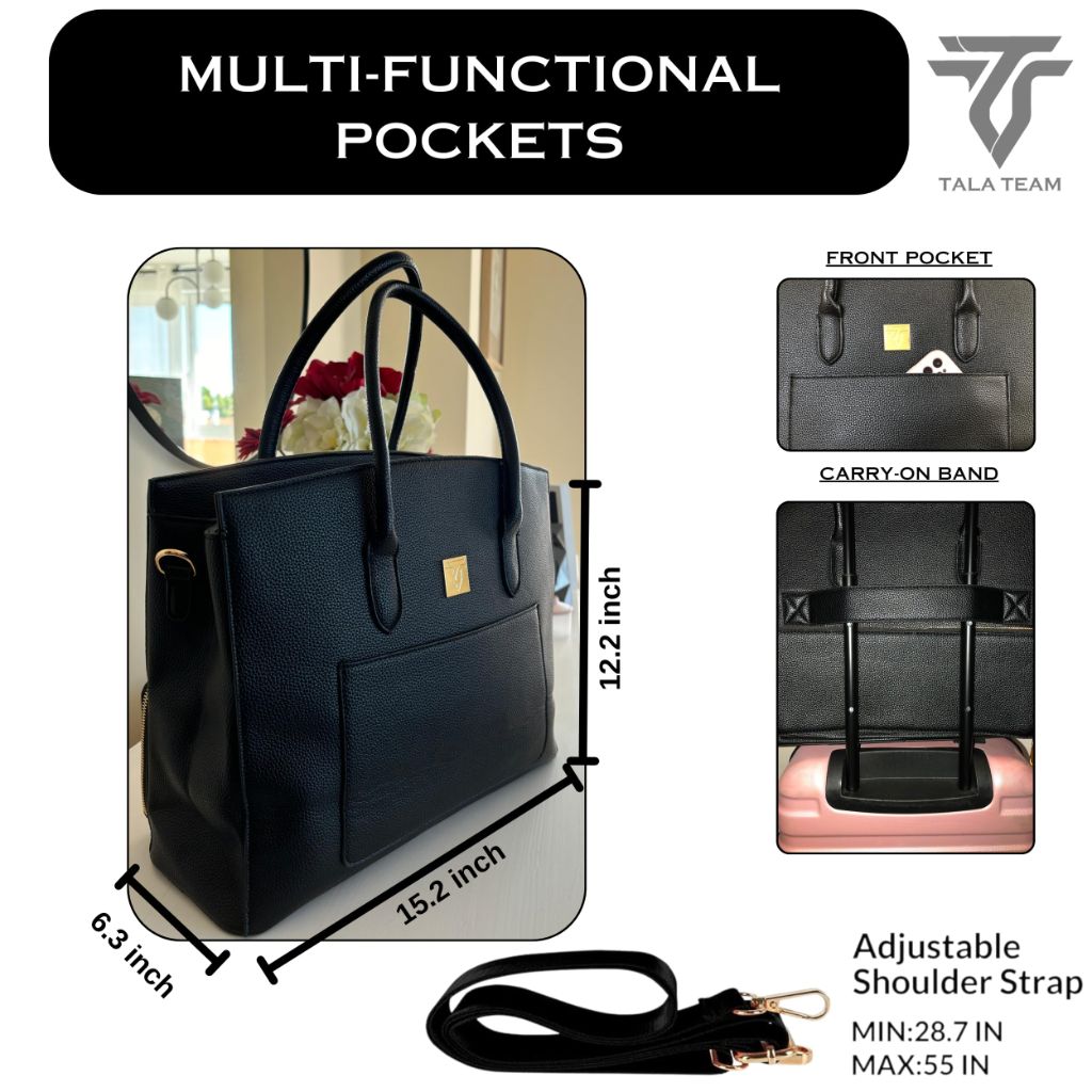 Tala Team Tote Bag For Women with Insulated Lunch Compartment