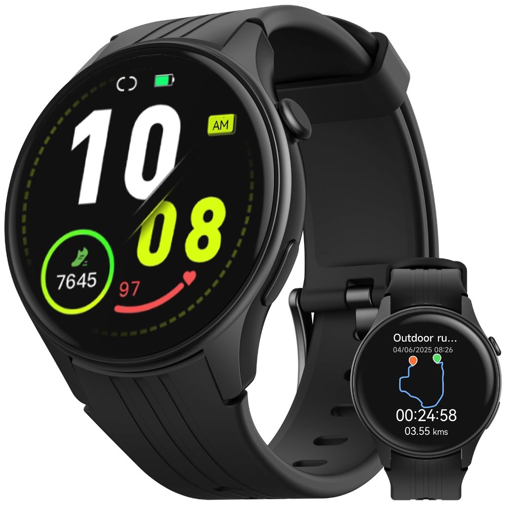 Parsonver Smart Watch, Built-in GPS, Bluetooth Calling | Black