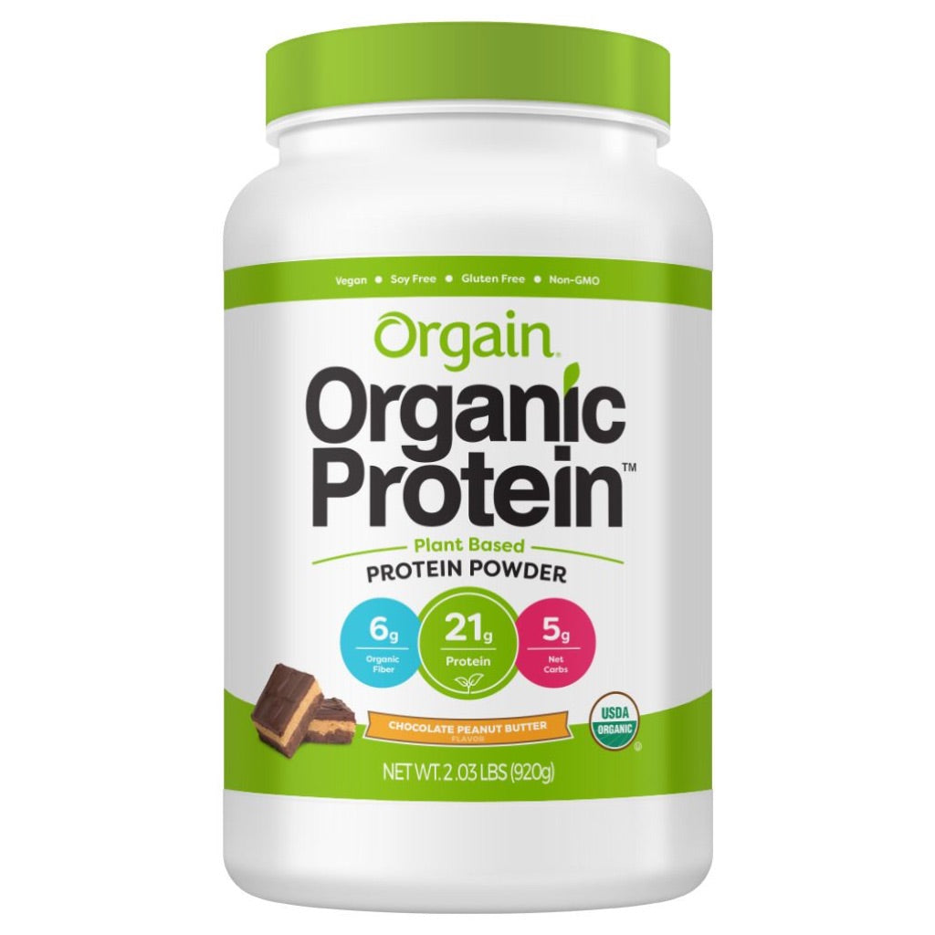 Orgain Organic Plant Protein Powder - Chocolate Peanut Butter, 32.4 oz.