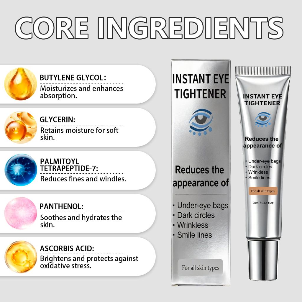 Instant Under Eye Lift Serum Anti-Aging Formula for Under Bags and Wrinkles - 0.71oz