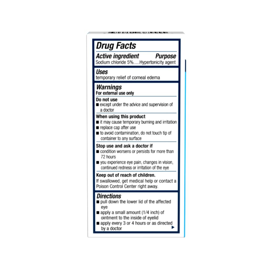 Muro 128 Ointment, Temporary Relief of Corneal Edema, 5% Ointment - 1/8oz