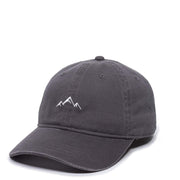 Outdoor Cap Mountain Embroidered Unstructured Baseball Cap for Adults, Charcoal