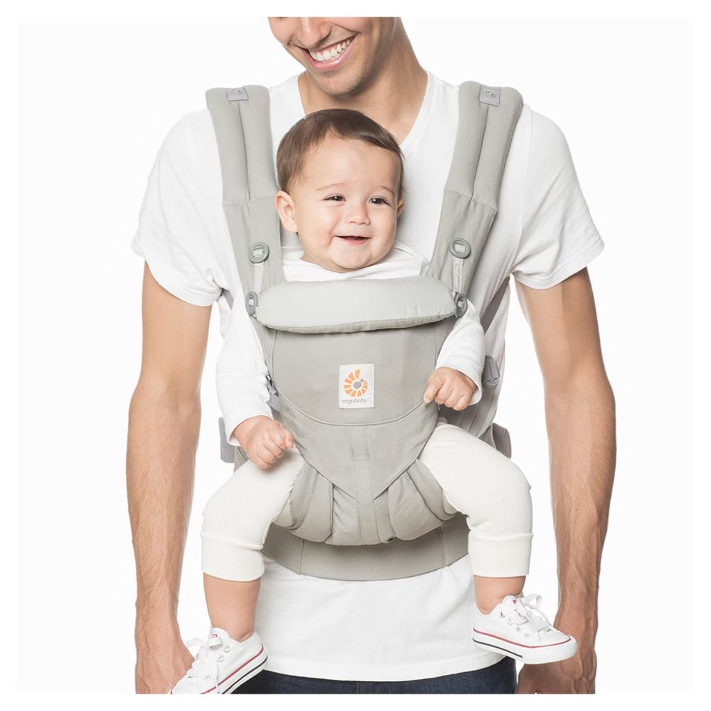 Ergobaby Omni 360 Classic All-in-One Newborn Carrier, Cotton - Pearl Gray