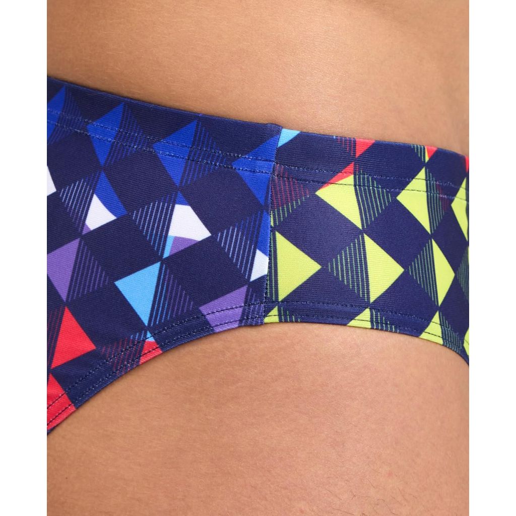 ARENA Performance Men's Carnival Swim Brief, Navy/Multi - Size 22