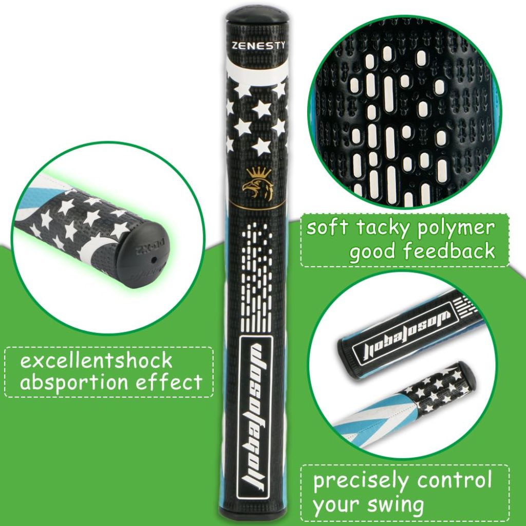 Men Women 60g Anti-Slip Golf Putter GripsMidsize Lightweight, Weather Comfortable Advanced Texture Control Stroke Golf Grips Enhancement Soft Tacky Superior Traction 3-Styles
