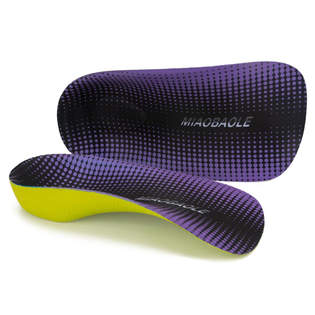 Arch Support Inserts, 3/4 Orthotics Shoe Insoles, Purple (XL: Men9-11/Women10-12)