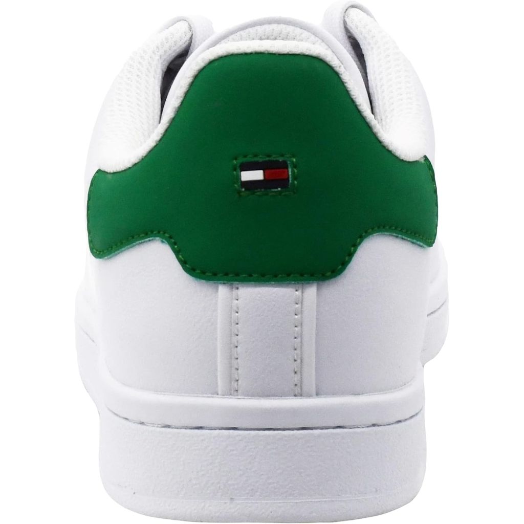 Tommy Hilfiger Men's Liston Sneaker, White/Green, Size 12