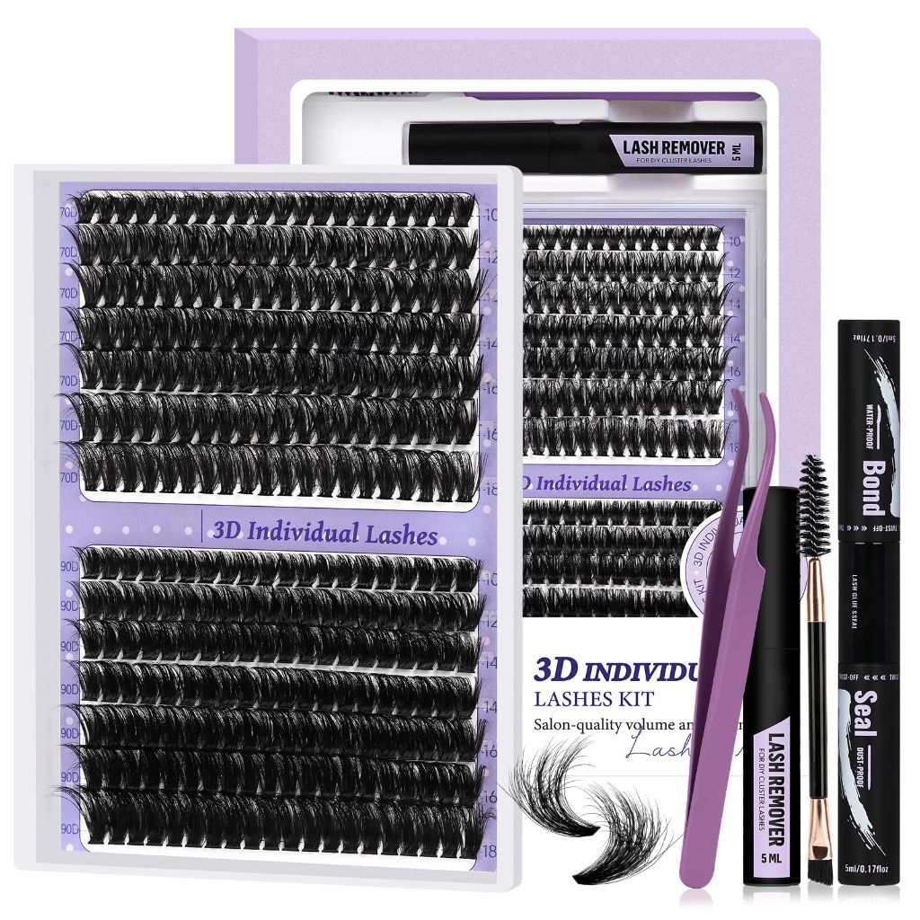 B&Qaugen Manga Lash Clusters DIY Individual Lashes 300 PCS)