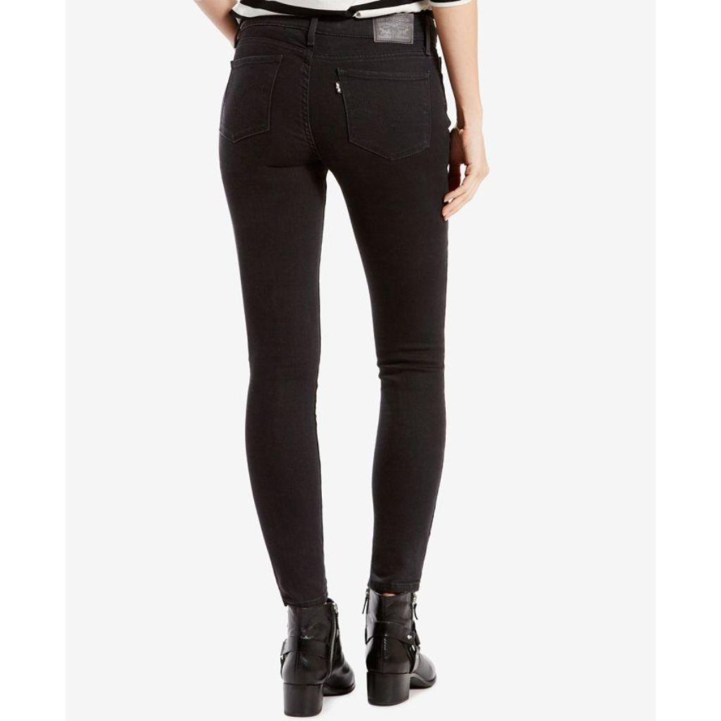 Levi's® Women's 711 Skinny Stretch Jeans in Short Length - Black - 30S