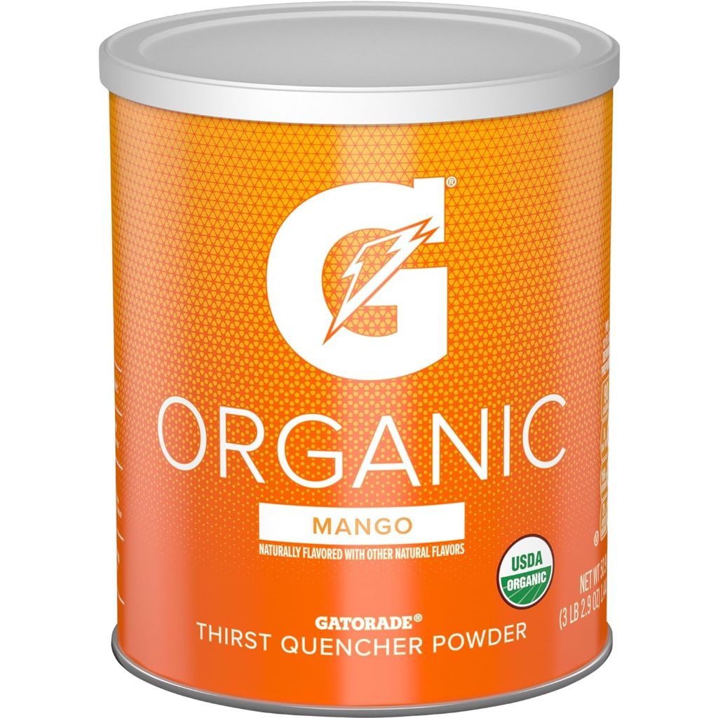 Gatorade G ESSNTL Organic Thirst Quencher Powder - Mango, 50.9oz Canister (3 Pack)