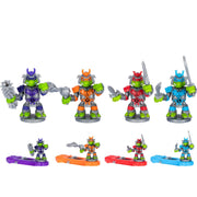 Legends of Akedo Teenage Mutant Ninja Turtles, Mini Battling Warriors TMNT Figure with Unique Weapons (4pk Bundle)
