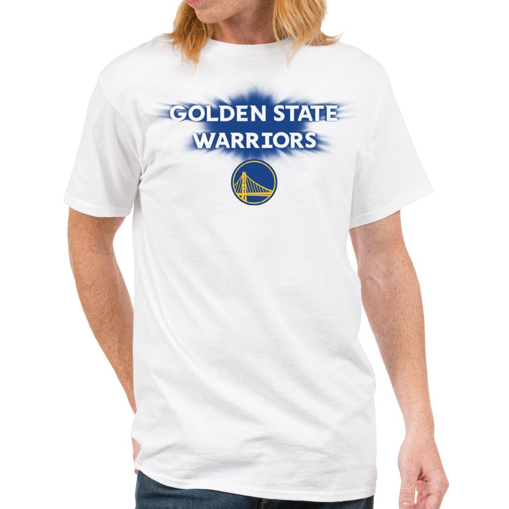 Junk Food NBA Golden State Warriors Adult Short Sleeve Fan Tee, White - size Small