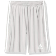 adidas Boy's Squadra 21 Shorts - Light Gray/White, Size Small