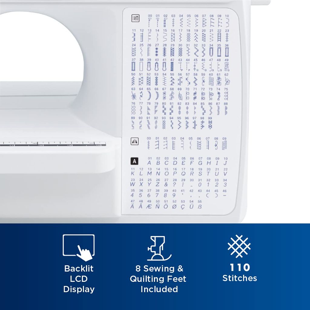 Brother XR9550 Sewing and Quilting Machine, Computerized, 165 Built-in Stitches - White