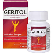 Geritol Multi-Vitamin Nutritional Support Tablets, Balance of 26 Essential Vitamins and Minerals, 40-Count