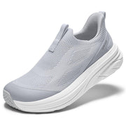 AIRHAS Womens Slip On Walking Shoes (Light Grey,9.5)