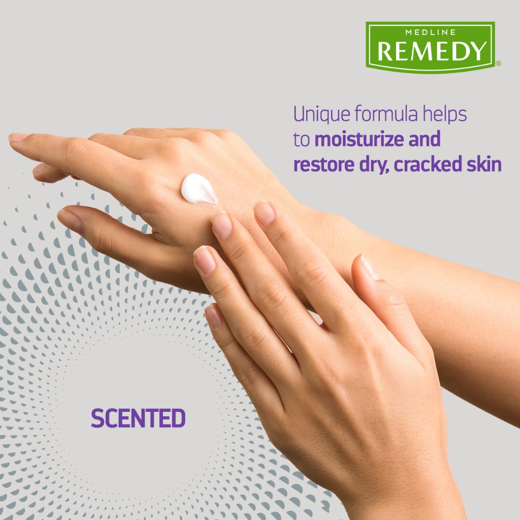Medline Remedy Specialized Skin Cream (32 oz Bottle), Orange Vanilla Scent