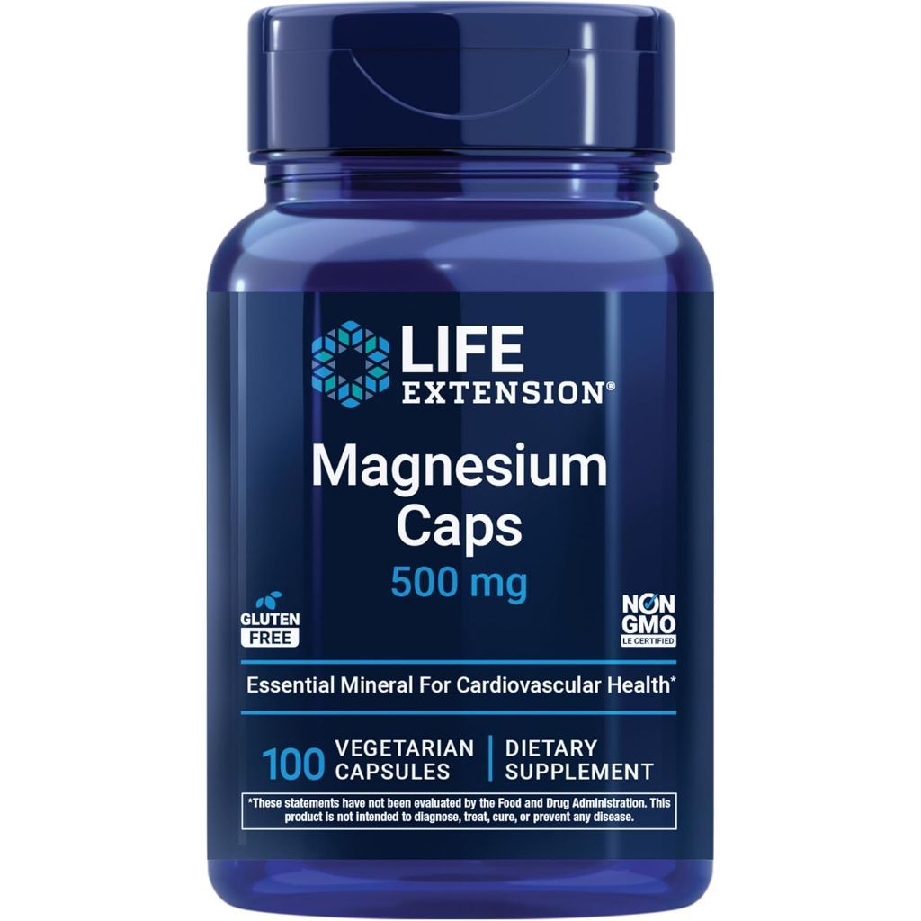 Life Extension Magnesium Caps, 500 Mg - 100 Capsules