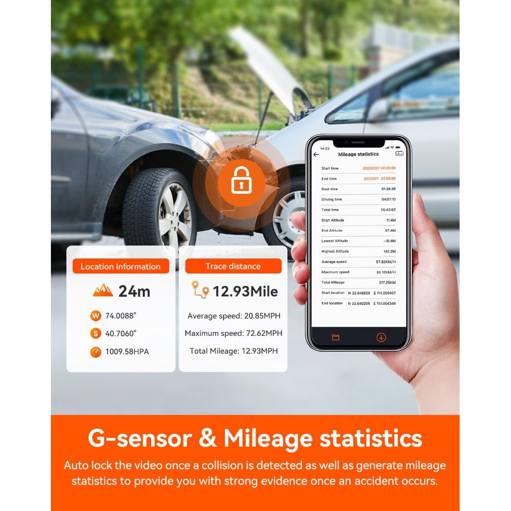 Vantrue Nexus 4 Pro 4K 3 Channel Dash Cam, STARVIS 2, PlatePix, Night Vision