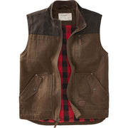 Legendary Whitetails Men's Tough as Buck Vest for Men, Work Flannel Lined Hunting Outerwear, Casual Western Insulated Zip Up, Rawhide, Medium