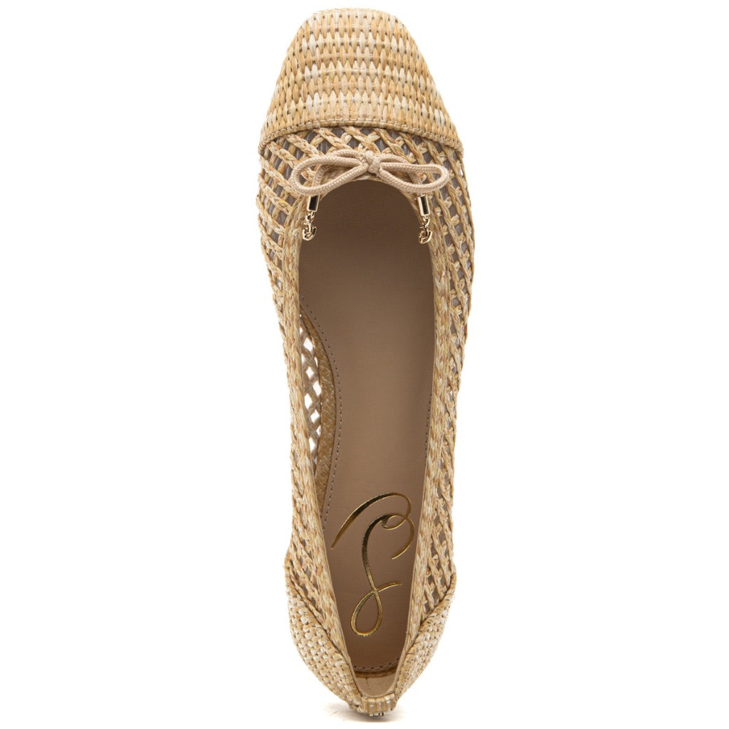 Sam Edelman Women's May Woven Square Toe Ballet Flats 10