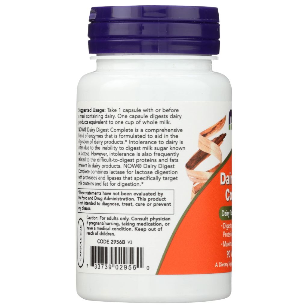 Now Foods Dairy Digest Complete, 90 CT