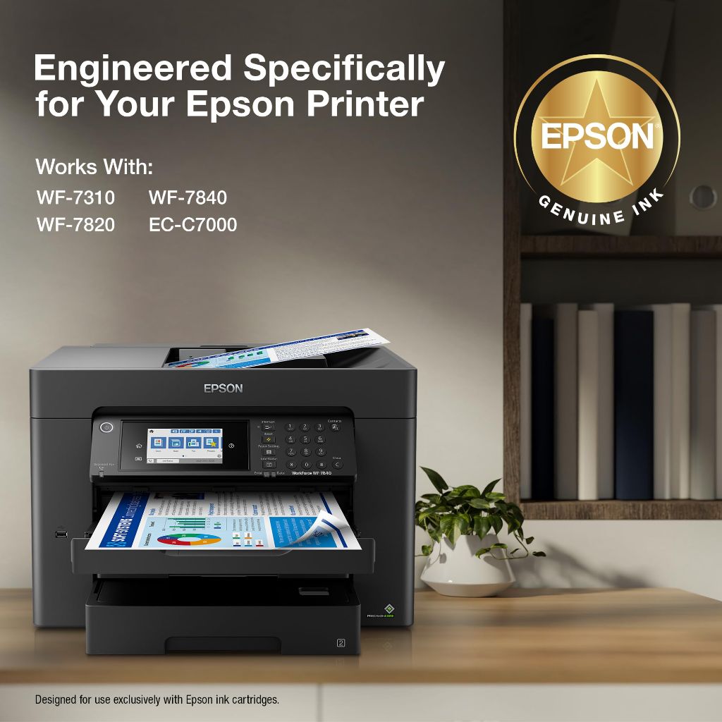 Epson 812 DURABrite Ultra Ink High Capacity Yellow Cartridge (T812XL420-S) Works with Workforce Pro WF-7310 ,7820, 7840, EC-C7000