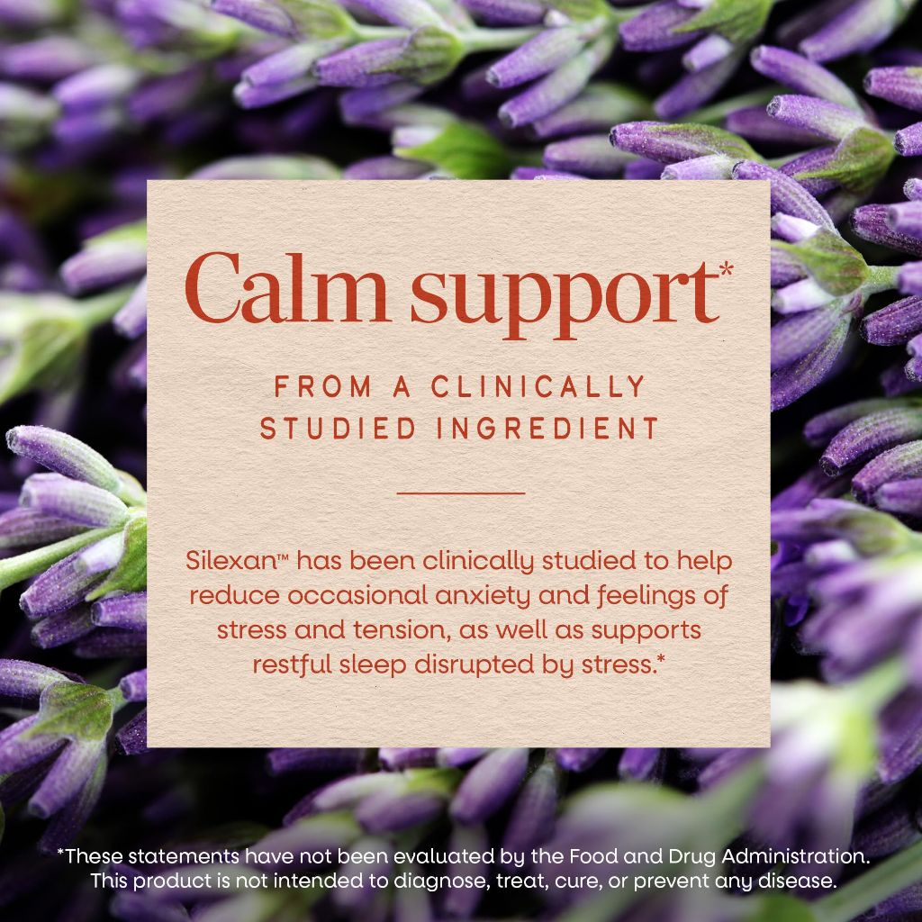 Nature's Way CalmAid Lavender Oil Supplement for Calm & Stress Support | 30 Count