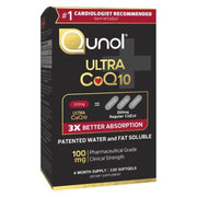 Qunol Ultra CoQ10 CoEnzyme Q10 for Heart Health and Energy Production Dietary Supplement Softgels  100 mg  120 Count