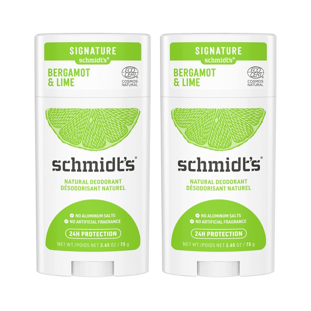 Schmidt's Aluminum Free Natural Deodorant Bergamot & Lime 2ct | 2.65 oz