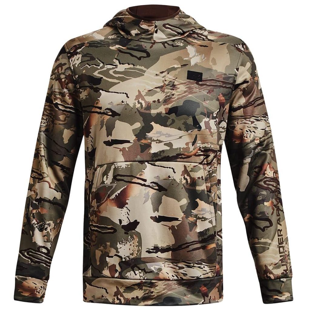 Under Armour mens Storm Camo Kangzip Hoodie, UA Forest All Season Camo/Timber, Large